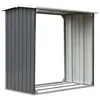 Image de Abri De Stockage De Bois Acier Galvanisé 172x91x154 Cm Gris