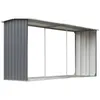Image de Vidaxl - Abri De Stockage De Bois Acier Galvanisé 330x92x153 Cm Gris