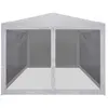 Image de vidaXL Tente de réception avec 4 parois latérales en maille 3 x 3 m
