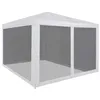 Image de Tente De Réception Avec 4 Parois En Maille 3 X 3 M Vidaxl