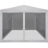 Image de vidaXL Tente de réception avec 4 parois latérales en maille 4 x 3 m