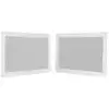 Image de vidaXL Parois latérales de la tente de réception 2 pcs. Mesh blanc et noir