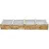 Image de Vidaxl   Serre En Bois De Pin Imprégné 200x50x35 Cm   Résistante Aux Intempéries   Pour Espaces Extérieurs   Avec Toit Pour Protection