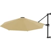 Image de vidaXL Parasol mural avec mât métallique 300 cm Taupe