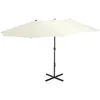 Image de Parasol D'Extérieur Et Poteau En Aluminium 460 X 270 Cm Sabe