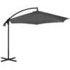 Image de vidaXL Parapluie avec mât en acier 300 cm Anthracite