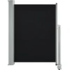 Image de vidaXL Marquise latérale extensible 100 x 300 cm Noir
