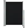Image de Auvent Latéral Rétractable De Patio 100 X 300 Cm Noir Vidaxl