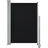 Image de vidaXL Marquise latérale extensible 120x300 cm Noir