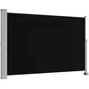Image de vidaXL Marquise latérale extensible 160x300 cm Noir