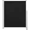 Image de Auvent Latéral Rétractable De Patio 160 X 300 Cm Noir