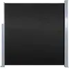 Image de vidaXL Marquise latérale extensible 140x300 cm Noir