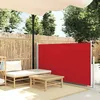 Image de Auvent Latéral Rétractable 120 X 300 Cm Rouge - Vidaxl