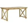Image de Vidaxl Table De Jardin 160x79x75 Cm Bois
