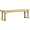 Image de Vidaxl - Banc De Jardin 140 Cm Bois De Pin Imprégné