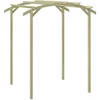 Image de Vidaxl   Pergola De Jardin 180x197x210 Cm En Bois De Pin Imprégné   Résistante À La Pourriture   Idéale Pour Plantes Grimpantes