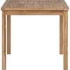 Image de vidaXL Table de jardin 80x80x77 cm bois massif teck
