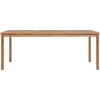 Image de vidaXL Table de jardin 200x100x77 cm bois massif teck