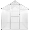 Image de vidaXL serre aluminium 302x190x195 cm 11,19 m³