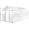 Image de Vidaxl - Serre Aluminium 421x190x195 Cm 15,6 M³