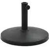 Image de Socle Rond De Parasol Polyrésine 10 Kg Noir Vidaxl