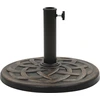 Image de vidaXL Pied de parasol Rond 19 kg Bronze Polyrésine
