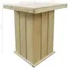 Image de vidaXL Table de bar 75x75x110 cm Bois de pin imprégné