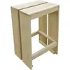 Image de vidaXL Tabouret de bar de jardin 2 pcs. Bois de pin imprégné