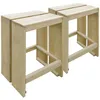 Image de Tabourets De Bar D'Extérieur Lot De 2 Pin Imprégné Vidaxl