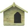 Image de vidaXL Niche pour chiens avec toit Bois de pin imprégné