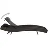 Image de vidaXL Chaise longue avec coussins Poly rotin brun