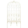 Image de vidaXL Banc de jardin 95 cm fer antique blanc