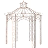 Image de Pavillon de jardin brun antique 3 m fer