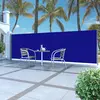 Image de vidaXL Marquise latérale extensible 160x500 cm Bleu