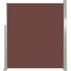 Image de vidaXL Marquise latérale extensible 160x500 cm Marron