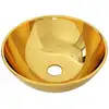 Image de vidaXL Lavabo 28 x 10 cm céramique Golden