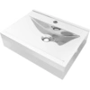 Image de vidaXL Lavabo avec trop-plein 60x46x16 cm Céramique argentée