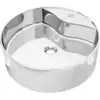 Image de vidaXL Lavabo avec trop-plein 46,5 x 15,5 cm Céramique argentée