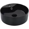 Image de Lavabo Avec Trop-plein 36x13 Cm Céramique Noir Vidaxl