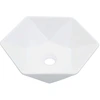 Image de vidaXL Lavabo 41 x 36,5 x 12 cm Céramique blanche