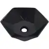 Image de vidaXL Lavabo 41 x 36,5 x 12 cm Céramique noire