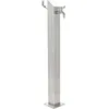 Image de Colonne À Eau De Jardin Carrée Acier Inoxydable 95 Cm Vidaxl