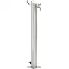 Image de Colonne À Eau De Jardin Ronde Acier Inoxydable 95 Cm Vidaxl