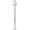 Image de Vidaxl   Colonne À Eau De Jardin En Aluminium 95 Cm   Robinet En Laiton Chromé   Connexion 1/2" Avec Adaptateur Gardena   Support Tuyau Inclus