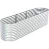 Image de vidaXL Lit surélevé de jardin 320x80x81 cm Acier galvanisé argenté