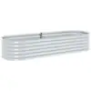 Image de Vidaxl - Lit Surélevé De Jardin 240x80x44 Cm Acier Galvanisé Argenté