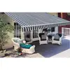 Image de vidaXL Store banne manuel 300 cm bleu/blanc