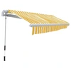 Image de vidaXL Store banne manuel 300 cm jaune/blanc