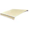 Image de Auvent Pliable Manuel 300 Cm Jaune/blanc