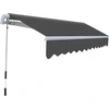 Image de vidaXL Store à bras articulé manuel 300 cm Anthracite